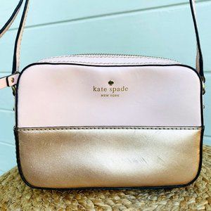 Kate Spade mini crossbody bag - gold and pink